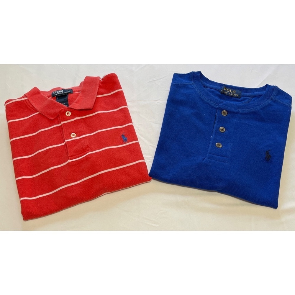 2 Boys Ralph Lauren Short Sleeve Shirts Size 16/18